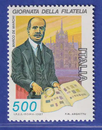 Italien 1987 Tag der Briefmarke Marco di Marchi Mailänder Dom Mi-Nr. 2032 **