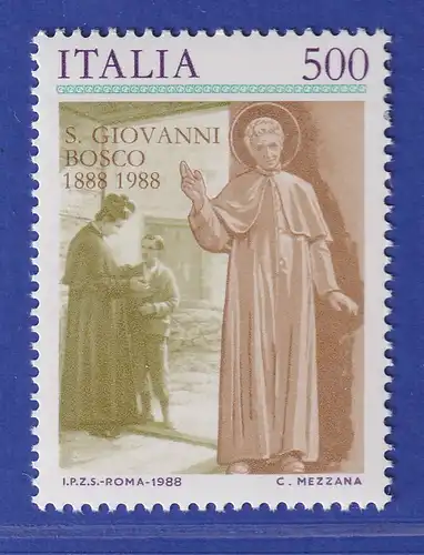 Italien 1988 Giovanni Boscop Priester und Pädagoge Mi-Nr. 2039 **