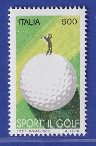 Italien 1988 Golfsport Golfspieler, Golfball  Mi-Nr. 2050 **