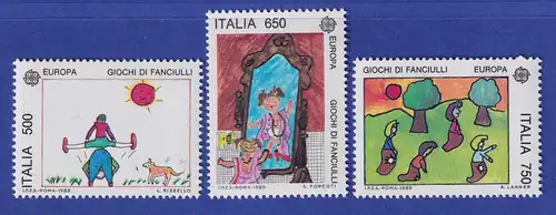 Italien 1989 Europa Kinderspiele Kinderzeichnungen Mi-Nr. 2078-80 **