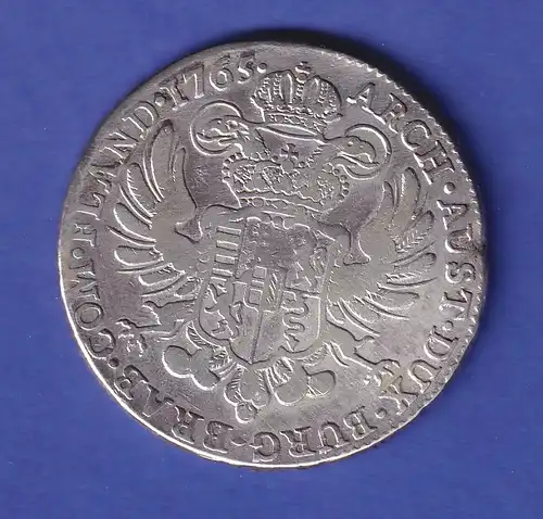 Österreichische Niederlande Silbermünze 1 Kronentaler Maria Theresia 1756