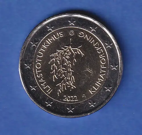 Finnland 2022  2-Euro-Sondermünze Klimaforschungbankfr. unzirk. 