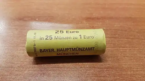 1 Euro Deutschland 2004 25 Stück in Originalrolle, wie verausgabt