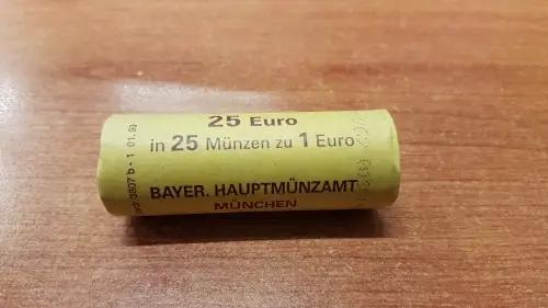 1 Euro Deutschland 2004 25 Stück in Originalrolle, wie verausgabt