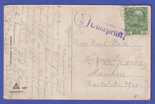 Österreich ca. 1916 Bild-Postkarte "In einem unfreundlichen Land"