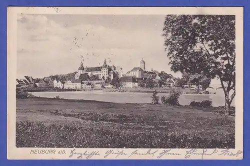 Deutsches Reich 1915 Feldpost-Ansichtskarte Neuburg an der Donau