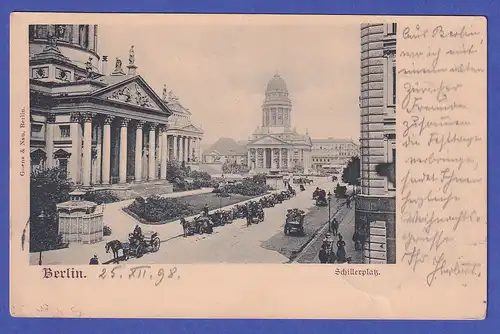 Preußen 1898 Schillerplatz (heute Gendarmenmarkt) in Berlin