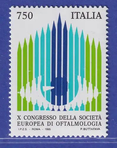 Italien 1995 Kongress Europäischen Gesellschaft für Augenheilkunde Mi-Nr.2400 **