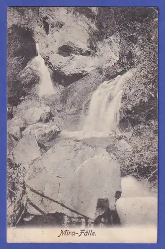 Österreich 1907 Ansichtskarte Mira-Fälle (Myrafälle, Niederösterreich)