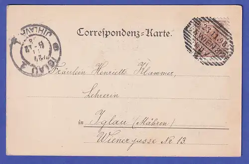 Österreich 1898 Ansichtskarte Wien Denkmal für Hans Makart