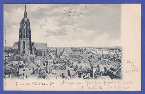 Deutsches Reich 1900  Ansichtskarte Frankfurt/Main Stadtansicht