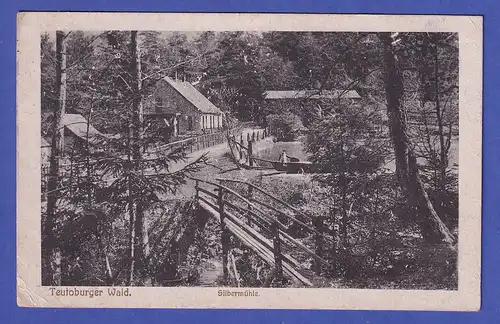 Deutsches Reich 1922 Ansichtskarte Teutoburger Wald Silbermühle