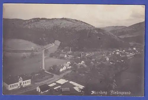 Österreich 1911 Ansichtskarte Sternberg/Mähren gelaufen nach TSINANFU China