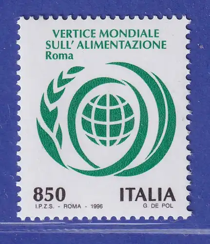 Italien 1996 Welternährungsgipfel, Rom  Mi-Nr. 2471 **