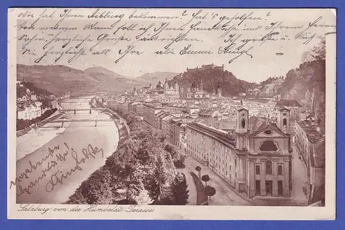 Österreich 1925 Ansichtskarte Salzburg Stadtansicht