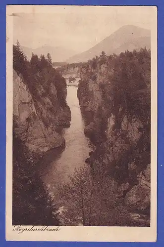 Österreich 1924 Jahre Ansichtskarte Steyrdurchbruch