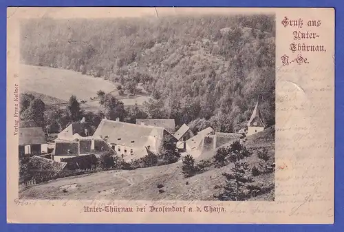 Österreich 1905 Jahre Ansichtskarte Unter-Thürnau (Niederösterreich)