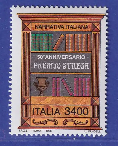 Italien 1996 Premio Strega, Bücherschrank  Mi-Nr. 2477 **