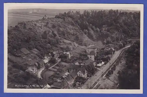 Deutsches Reich 1932 Ansichtskarte Rübeland im Harz Ortsansicht