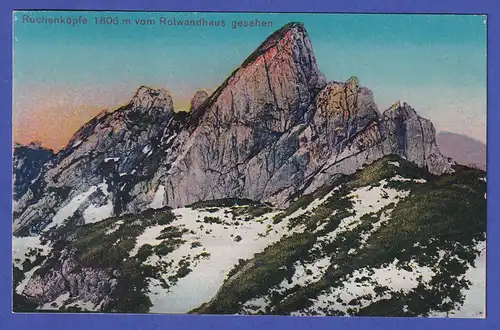 Deutsches Reich 1923  Ansichtskarte Ruchenköpfe (Mangfallgebirge)