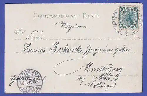 Österreich 1905 Ansichtskarte Olmütz (Olomouc) Michaeler Ausfall