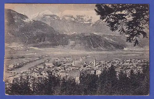 Österreich 1922 Ansichtskarte Schwaz in Tirol Ortsansicht