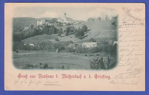 Österreich 1899  Ansichtskarte Neuhaus bei Weißenbach an der Triesting