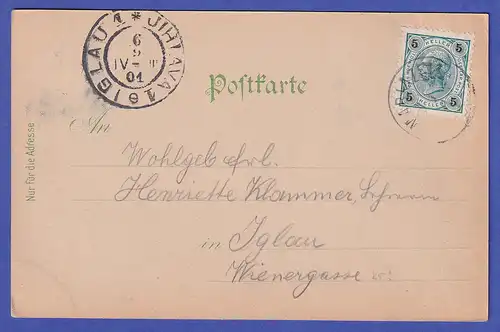 Österreich 1901  Ansichtskarte Mariazell Wallfahrtskirche