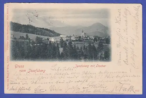 Österreich 1899 ?  Ansichtskarte Josefsberg und Ötscher (Niederösterreich)
