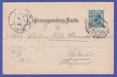 Österreich 1902 Ansichtskarte Hütteldorfer Brauhaus (Wien)