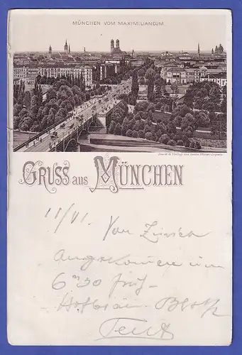Deutsches Reich Bayern 1895  Ansichtskarte München Stadtansicht