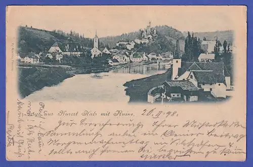 Deutsches Reich Bayern 1898 Ansichtskarte Kurort Hals (Passau) 