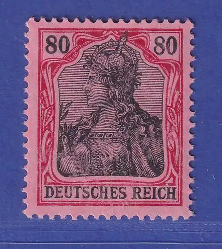 Dt. Reich 1918 Germania (Kriegsdruck) 80 Pfg. Mi.-Nr. 93 II a ** gepr. ZENKER