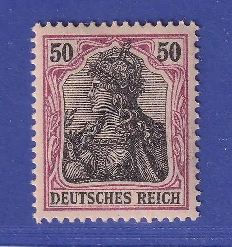 Dt. Reich 1915 Germania (Kriegsdruck) 50 Pfg. Mi.-Nr. 91 II y ** gepr. ZENKER