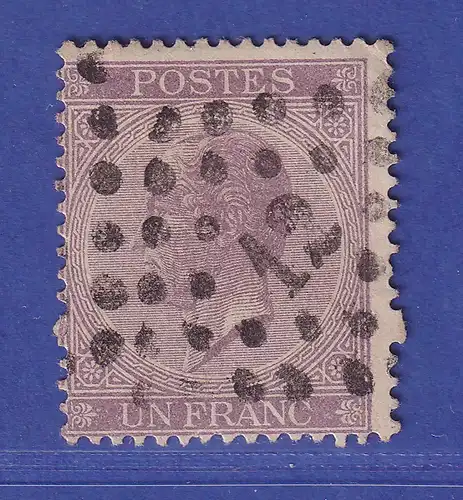 Belgien 1867 König Leopold I. 1 Fr   Mi.-Nr. 18 d gestempelt
