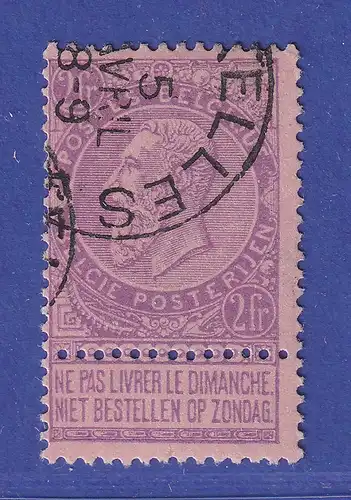 Belgien 1893 König Leopold II. 2 Fr Mi.-Nr. 59 gestempelt
