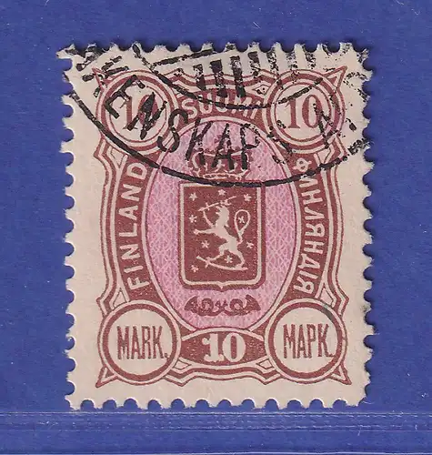 Finnland 1890 Wappen  Mi.-Nr. 34 A gestempelt 