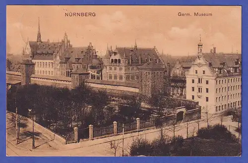 Bayern um 1904  Ansichtskarte Nürnberg Germanisches Nationalmuseum