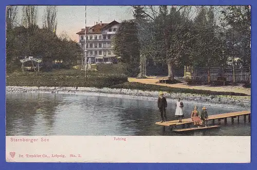 Deutsches Reich Bayern 1902  Ansichtskarte Tutzing am Starnberger See