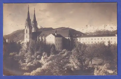 Österreich 1923  Ansichtskarte Kloster Admont (Obersteiermark)