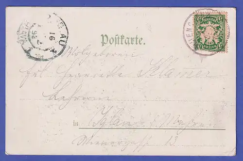 Deutsches Reich Bayern 1898  Ansichtskarte München Maximilianeum