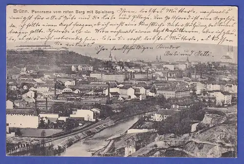 Österreich 1913  Ansichtskarte Brünn (Brno) Stadtansicht