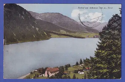 Österreich 1922  Ansichtskarte Seehof am Achensee (Tirol)