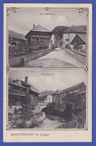 Österreich 1922  Ansichtskarte Mauterndorf (Lungau) Ortsansichten