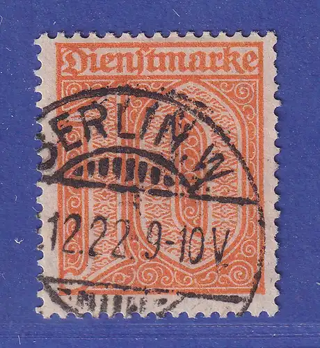 Deutsches Reich 1921 Dienstmarke Mi.-Nr. 65 gestempelt gepr. INFLA