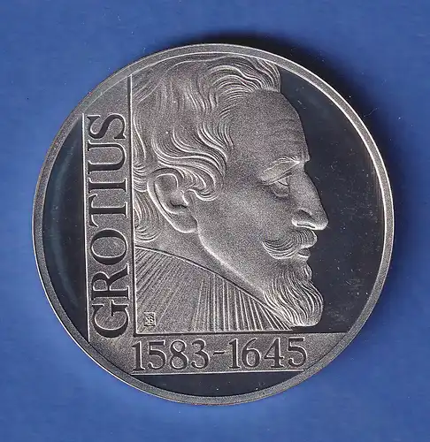 Niederlande 1995 Silbermünze Hugo Grotius 25 ECU ca. 25g Ag925 PP