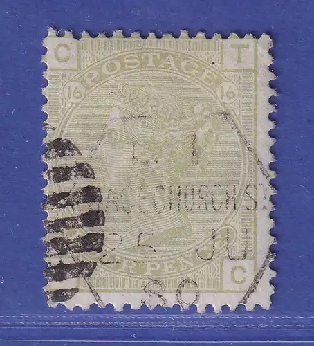 Großbritannien 1877 Queen Victoria  4 Pence Mi.-Nr. 48 gestempelt
