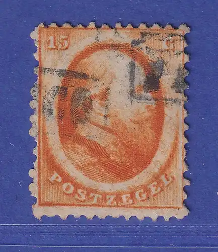 Niederlande 1864 König Willem III. Mi.-Nr. 6 gestempelt gepr. PFENNINGER
