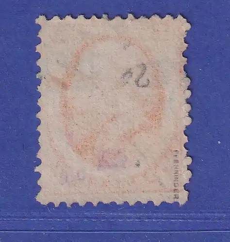 Niederlande 1864 König Willem III. Mi.-Nr. 6 gestempelt gepr. PFENNINGER