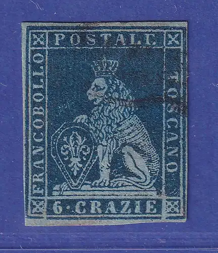 Alt-Italien Toskana Wappen Löwe Mi.-Nr. 7 x gepr. PFENNINGER